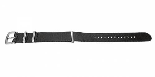 Uhrenarmband XL -Guarda- 22mm schwarz Textil/Synthetik Durchzugsband im NATO-Style von MEYHOFER - Bild vergr��ern 
