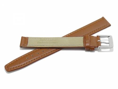 Uhrband XL -Passau- 13mm hellbraun Leder HANDMADE in GERMANY von Meyhofer optional mit Easy-Click (Schlie�e 12 mm) - Bild vergr��ern 
