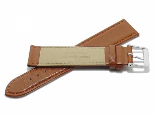 Uhrenband XS -Korbach- 16mm hellbraun Leder HANDMADE in GERMANY von Meyhofer optional mit Easy-Click (Schliee 14 mm) - Bild vergrern 