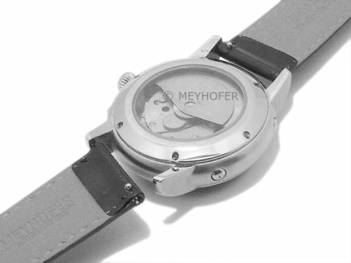 Meyhofer EASY-CLICK Uhrenarmband -Isar- 18mm hellbeige Leder Alligator-Pr�gung abgen�ht (Schlie�enansto� 16 mm) - Bild vergr��ern 