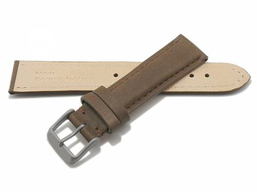 Uhrenband -Sambava- 16mm dunkelbraun Leder mit Titanschlie�e von Meyhofer optional mit Easy-Click (Schlie�e 16 mm) - Bild vergr��ern 