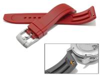 Uhrenarmband ScKB149 21mm rot FKM-Rubber sportiv mit EASY-CLICK Stegen