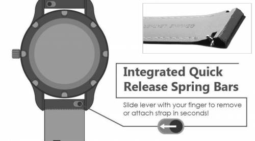 Uhrenarmband 22mm schwarz Leder EASY-CLICK sportiv helle Naht fr SEIKO (Schlieenansto 20 mm) - Bild vergrern 