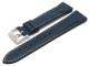 Uhrenarmband 22mm mittelblau Leder EASY-CLICK sportiv helle Naht f�r SEIKO (Schlie�enansto� 20 mm)