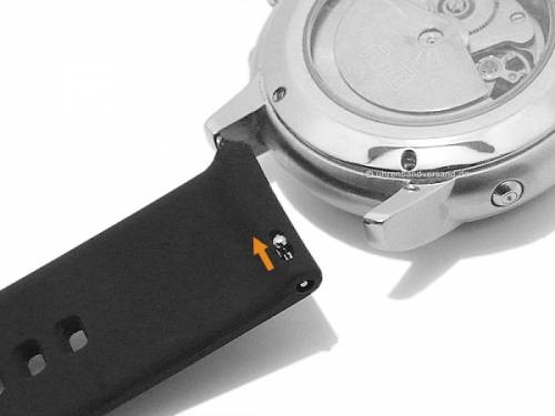 Uhrenarmband -Smart Active- 22mm orange Silikon glatt matt EASY-CLICK von STAILER (Schlie�enansto� 22 mm) - Bild vergr��ern 