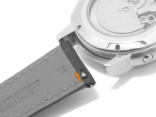 Uhrenarmband -Smart Classic- 20mm schwarz Leder Alligator-Pr�gung EASY-CLICK von STAILER (Schlie�enansto� 18 mm) - Bild vergr��ern 