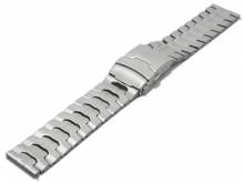Uhrenarmband (Ackmb115) 22mm Titan massiv matt mit EASY-CLICK-Stegen & Sicherheits-Faltschließe (z.T. aus Edelstahl)