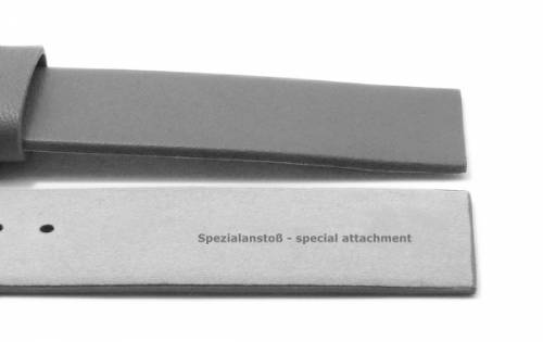 Uhrenarmband 16mm dunkelbraun Leder Spezialansto fr verschr. Gehuse EULIT (Schlieenansto 14 mm) - Bild vergrern 