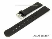 Ersatzband JACOB JENSEN 19mm Leder schwarz für 860, 861 Dimension 886 Rectangular