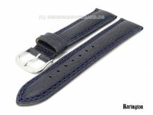 Uhrenarmband 22mm dunkelblau Barington Natur-Kalb (Schließenanstoß 20 mm)