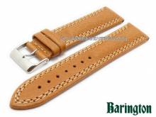 Uhrenarmband 22mm goldbraun Barington Natur-Kalb (Schließenanstoß 20 mm)