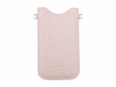 Exklusive Hülle Ohlala für Handy & Smartphone z.B. iPhone Textil Glitter rosé für 5,2