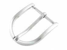 Gürtel-Dornschließe Metall silberfarben matt passend für Gürtelbreite 25 mm