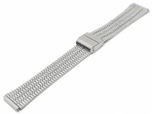 Uhrenarmband 20mm Edelstahl gefaltet mit EASY-CLICK Schiebeverschluß auch passend für SAMSUNG etc.