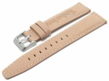 Uhrenarmband TIMBERLAND 22mm rosa Canvas mit Schnellwechsel-Federstegen & Adapter für Apple 42/44 mm