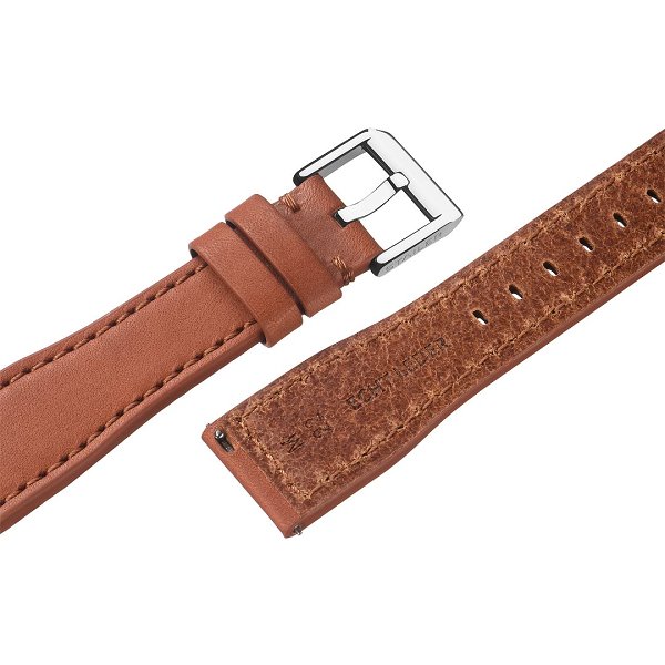 Stailer Uhrenarmband Aus Echtem Italienischem Leder Mit Silikonfutter – Ersatzarmband In 22mm, 20mm, 18mm Mit Edelstahl-Schließe