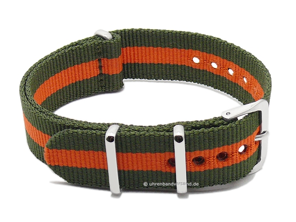 18-24mm Nylon Uhrenband - Militär-Design, Silberne Schnalle & 100% Strapazierfähiges Material 18-24mm Nylon Uhrenband - Militär-Design, Silberne Schnalle & 100% Strapazierfähiges Material