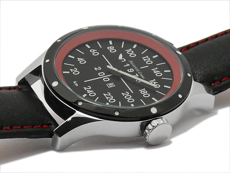 Armbanduhr Tacho Uhr Bmw 02 Turbo Edelstahl Lederband Bavarian Crono