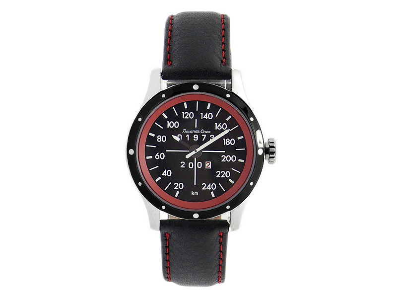 Armbanduhr Tacho Uhr Bmw 02 Turbo Edelstahl Lederband Bavarian Crono