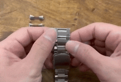 Uhrenarmband-K&uuml;rzung ohne Werkzeug