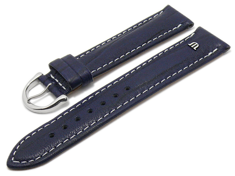 JuwelmaLux Uhrenarmband JuwelmaLux Uhrenband Damen Leder Dunkelblau Mit Edelstahl Jl38 10 0237 S07al0fg