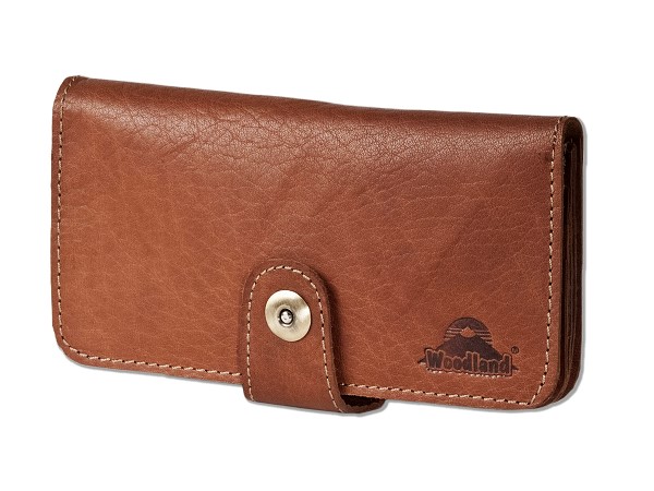 Rustikale Geldboerse / Mehrzwecketui für Geld, Karten, Handy usw. braun