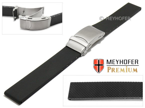 uhrenarmband kautschuk faltschließe 22mm