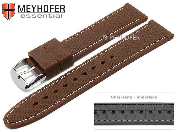 Schwarzes 22 Mm Gummiarmband Mit Schnellverschluss | Auf Lager! | Seizmont