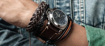 Schmuck-Armbänder aus Leder, Edelstahl, Silber & mehr...