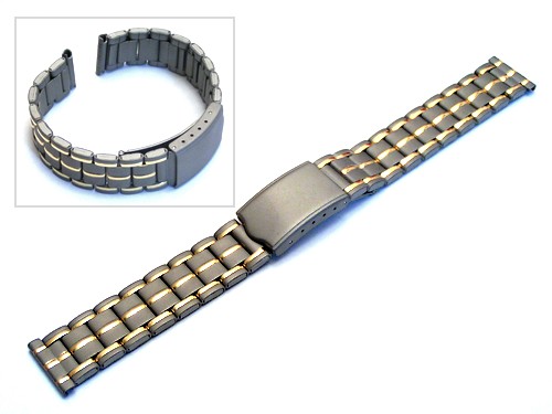 Uhrenarmband Titan 18mm bicolor