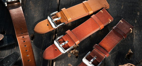 Uhrenarmbnder aus Leder rustikal gefertigt