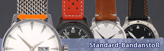 Standard-Bandanstoß bei Uhrenarmbänder