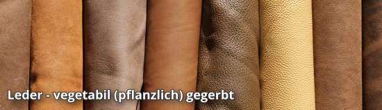 Uhrenarmbänder vegetabil (pflanzlich) gegerbt