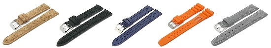 Ihr Uhrenarmband aus Synthetik, Kork, Textil, Holz & mehr