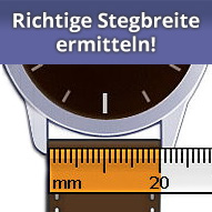 Excellanc Uhrenarmband Echt Leder Mit Edelstahl Faltschließe - Stegbreite 16-24mm Austauschbar