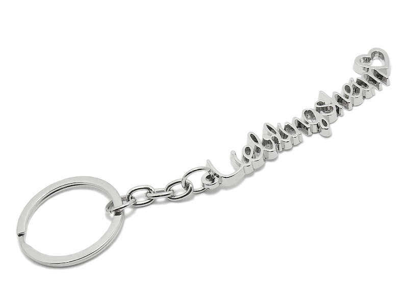 H-Customs Karten Kartendeck Schlüsselanhänger Silber aus Metall H-Customs Karten Kartendeck Schlüsselanhänger Silber aus Metall
