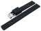 Basic-Uhrenarmband 14mm schwarz Silikon...