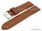 Uhrenarmband 22mm mittelbraun Leder...