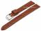 Uhrenarmband 14mm hellbraun Leder Kroko-Prägung...