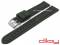 Uhrenarmband XL 18mm schwarz Leder glatt...