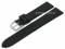 Basic Uhrenarmband 20mm schwarz Leder...