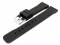 Uhrenarmband 22mm schwarz Silikon glatte...