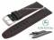 Uhrenarmband L (lang) 22mm schwarz Leder...