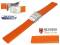 Uhrenarmband Kiel 18mm orange Kautschuk...