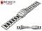 Uhrenarmband Kanata 22mm bicolor stahl/schwarz...