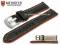 Uhrenarmband Estero 22mm schwarz Leder...