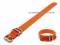 Uhrenarmband 22mm orange Textil silberfarbene...