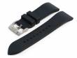 Uhrenarmband 20mm schwarz Rubber FKM glatt matt mit EASY-CLICK Stegen (Schlie&szlig;enansto&szlig; 18 mm)